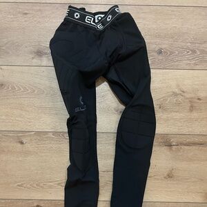 Goalkeeper padded compression leggings